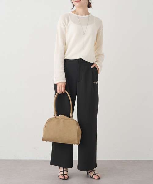 PUAL CE CIN(ピュアルセシン)の「コットンメッシュロングスリーブT(Tシャツ/カットソー・レディース・ブラウン/ナチュラル・FREE)」の20枚目の写真