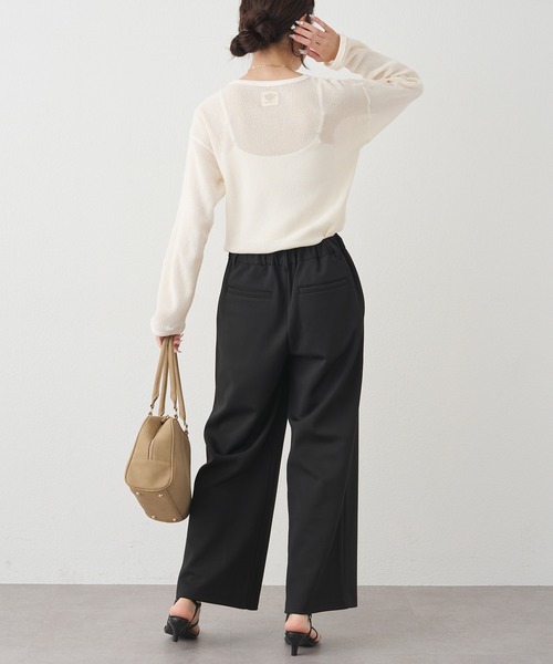 PUAL CE CIN(ピュアルセシン)の「コットンメッシュロングスリーブT(Tシャツ/カットソー・レディース・ブラウン/ナチュラル・FREE)」の18枚目の写真