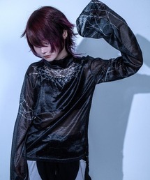 Gamchu（ガムチュ）の「『Gamchu/ガムチュ』ボクは蛛絡獣の幻皮のつもり。ラメシアートップス（Tシャツ/カットソー）」