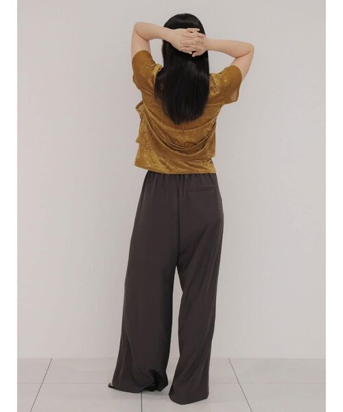 FIKA.(フィーカ)の「Velour layered top(Tシャツ/カットソー・レディース・ブラック/イエロー系その他4/ベージュ・FREE)」の18枚目の写真