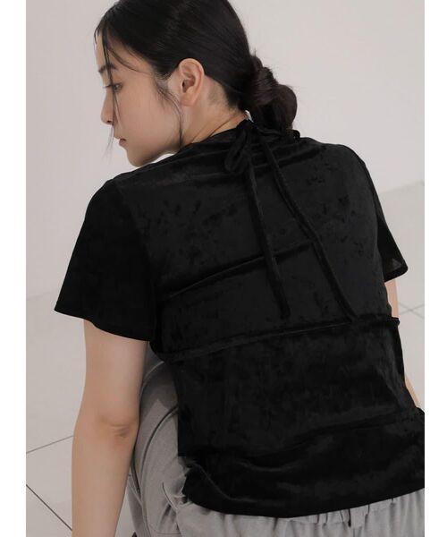 FIKA.(フィーカ)の「Velour layered top(Tシャツ/カットソー・レディース・ブラック/イエロー系その他4/ベージュ・FREE)」の21枚目の写真