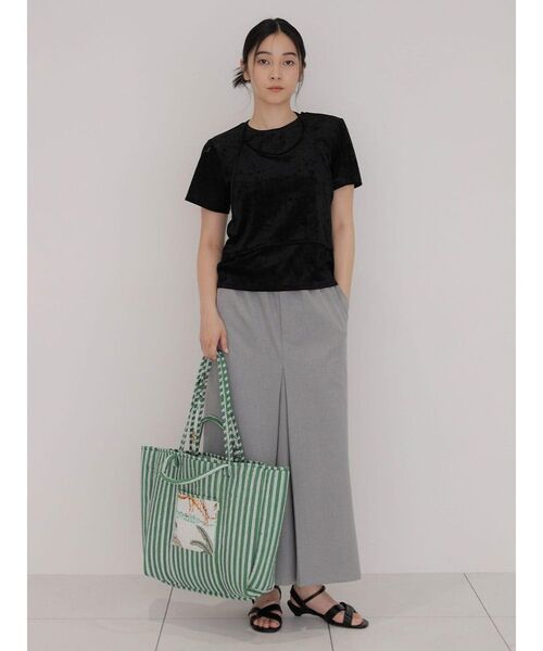 FIKA.(フィーカ)の「Velour layered top(Tシャツ/カットソー・レディース・ブラック/イエロー系その他4/ベージュ・FREE)」の22枚目の写真