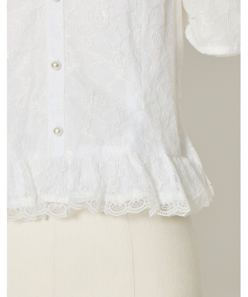 mellfy memory（メルフィーメモリー）の「Twin ribbon lace blouse（シャツ/ブラウス・レディース・ホワイト・FREE）」の12枚目の写真