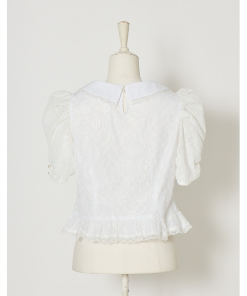 mellfy memory（メルフィーメモリー）の「Twin ribbon lace blouse（シャツ/ブラウス・レディース・ホワイト・FREE）」の8枚目の写真