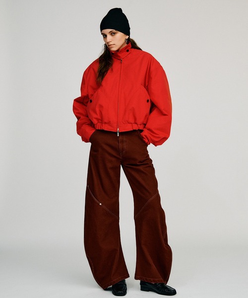 PRANK PROJECT(プランクプロジェクト)の「【2026Autumn Pre-Order】バレルレッグペインターパンツ / Barrel Leg Painter Pants(デニムパンツ・レディース・ネイビー/レッド/ベージュ・38/36)」の7枚目の写真
