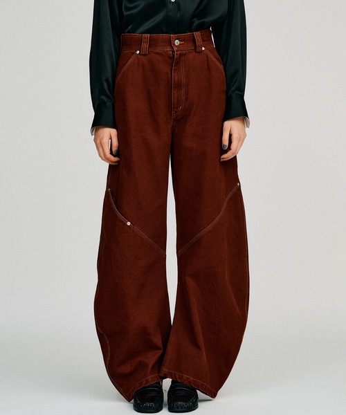 PRANK PROJECT(プランクプロジェクト)の「【2026Autumn Pre-Order】バレルレッグペインターパンツ / Barrel Leg Painter Pants(デニムパンツ・レディース・ネイビー/レッド/ベージュ・38/36)」の13枚目の写真
