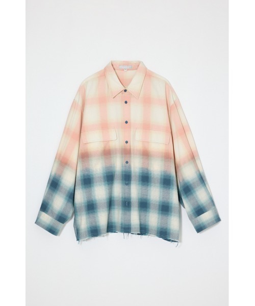 MOUSSY(マウジー)の「【26年AW新作】FADED CHECKED シャツ(シャツ/ブラウス・レディース・ブルー/ブラック・FREE)」の4枚目の写真
