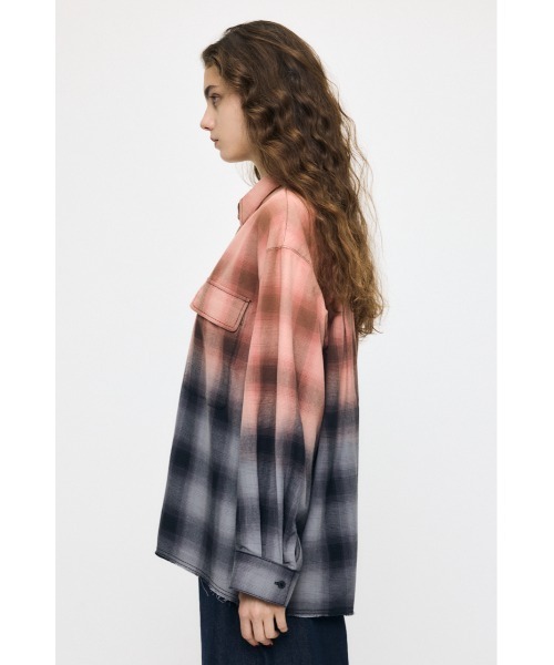 MOUSSY(マウジー)の「【26年AW新作】FADED CHECKED シャツ(シャツ/ブラウス・レディース・ブルー/ブラック・FREE)」の11枚目の写真