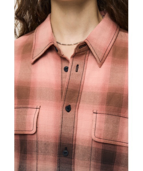 MOUSSY(マウジー)の「【26年AW新作】FADED CHECKED シャツ(シャツ/ブラウス・レディース・ブルー/ブラック・FREE)」の13枚目の写真