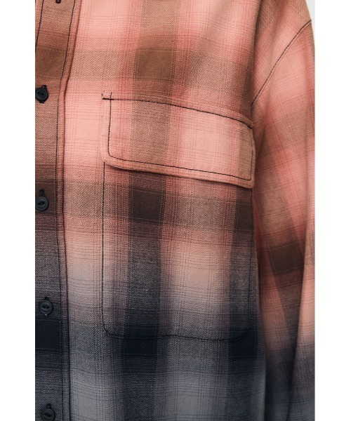 MOUSSY(マウジー)の「【26年AW新作】FADED CHECKED シャツ(シャツ/ブラウス・レディース・ブルー/ブラック・FREE)」の14枚目の写真