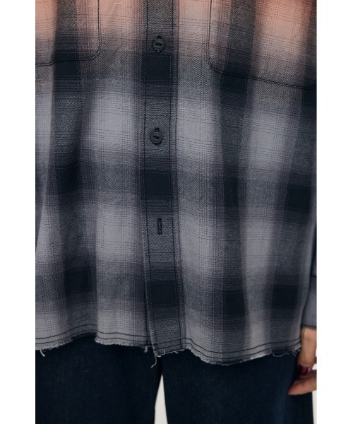 MOUSSY(マウジー)の「【26年AW新作】FADED CHECKED シャツ(シャツ/ブラウス・レディース・ブルー/ブラック・FREE)」の16枚目の写真