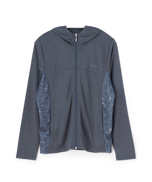 FILA（フィラ）の「DRY ZIP FOODIE / ドライ　シップフーディ（パーカー・レディース・ラベンダー/ライトグリーン/ダークグレー・M/L/XL）」の11枚目の写真