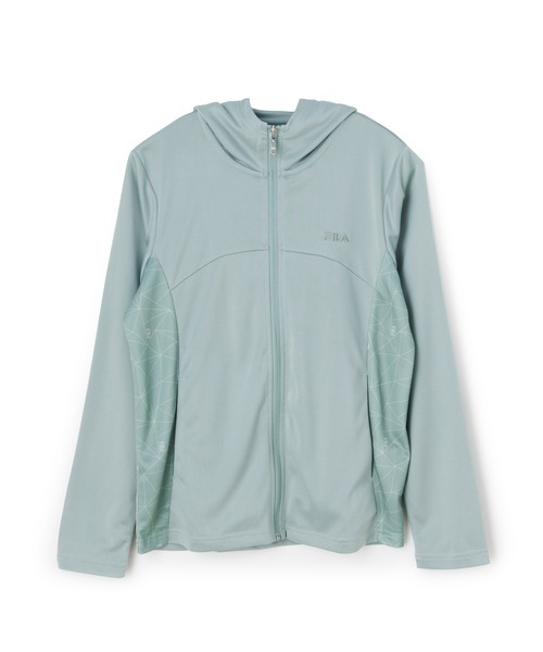 FILA（フィラ）の「DRY ZIP FOODIE / ドライ　シップフーディ（パーカー・レディース・ラベンダー/ライトグリーン/ダークグレー・M/L/XL）」の12枚目の写真
