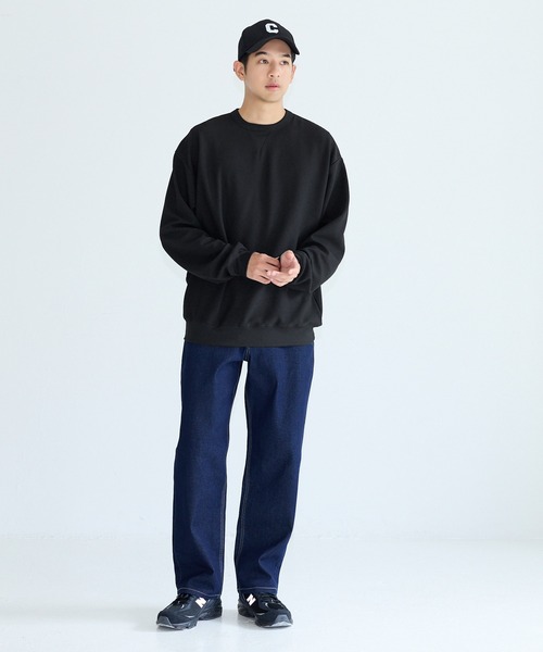 coca（coca）（コカ）の「エンボススウェット風ワイドロンT（Tシャツ/カットソー・メンズ・ホワイト/グレー/ブラック/ダークグリーン・L/M/XL）」の10枚目の写真