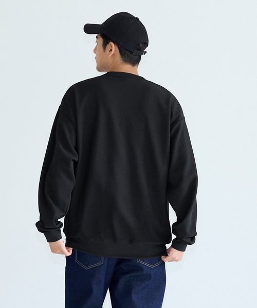 coca（coca）（コカ）の「エンボススウェット風ワイドロンT（Tシャツ/カットソー・メンズ・ホワイト/グレー/ブラック/ダークグリーン・L/M/XL）」の12枚目の写真