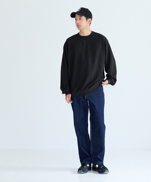 coca（coca）（コカ）の「エンボススウェット風ワイドロンT（Tシャツ/カットソー・メンズ・ホワイト/グレー/ブラック/ダークグリーン・L/M/XL）」の13枚目の写真