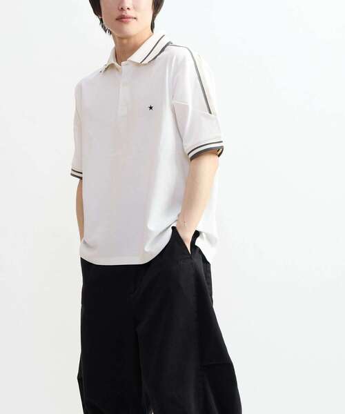 CONVERSE TOKYO(コンバーストウキョウ)の「SIDE LINE POLO SHIRT(Tシャツ/カットソー・レディース・ネイビー/ホワイト/ブラック・SMALL/MEDIUM)」の16枚目の写真