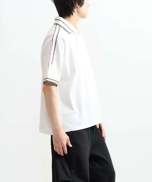 CONVERSE TOKYO(コンバーストウキョウ)の「SIDE LINE POLO SHIRT(Tシャツ/カットソー・レディース・ネイビー/ホワイト/ブラック・SMALL/MEDIUM)」の19枚目の写真