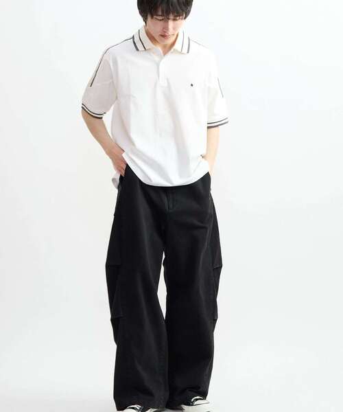 CONVERSE TOKYO(コンバーストウキョウ)の「SIDE LINE POLO SHIRT(Tシャツ/カットソー・レディース・ネイビー/ホワイト/ブラック・SMALL/MEDIUM)」の20枚目の写真