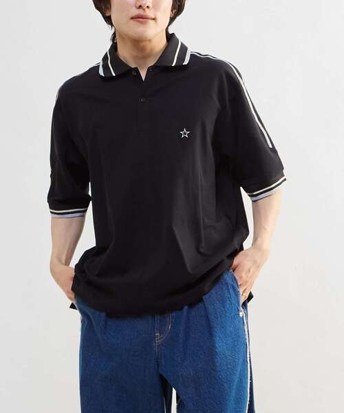 CONVERSE TOKYO(コンバーストウキョウ)の「SIDE LINE POLO SHIRT(Tシャツ/カットソー・レディース・ネイビー/ホワイト/ブラック・SMALL/MEDIUM)」の10枚目の写真