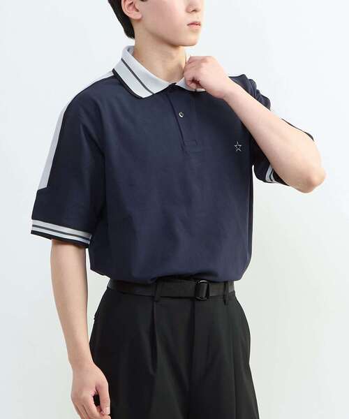 CONVERSE TOKYO(コンバーストウキョウ)の「SIDE LINE POLO SHIRT(Tシャツ/カットソー・レディース・ネイビー/ホワイト/ブラック・SMALL/MEDIUM)」の14枚目の写真