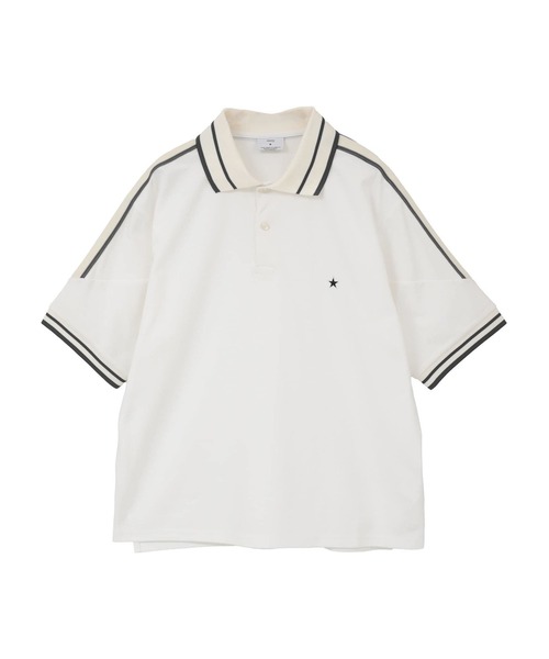 CONVERSE TOKYO(コンバーストウキョウ)の「SIDE LINE POLO SHIRT(Tシャツ/カットソー・レディース・ネイビー/ホワイト/ブラック・SMALL/MEDIUM)」の6枚目の写真