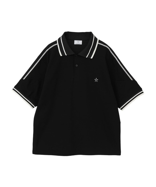 CONVERSE TOKYO(コンバーストウキョウ)の「SIDE LINE POLO SHIRT(Tシャツ/カットソー・レディース・ネイビー/ホワイト/ブラック・SMALL/MEDIUM)」の7枚目の写真