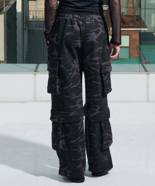 FOR THE WEATHER(フォーザウェザー)の「ダブルポケットカモフラージュパンツ(ダークグレー)(その他パンツ・レディース・その他・FREE)」の5枚目の写真
