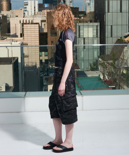 FOR THE WEATHER(フォーザウェザー)の「ダブルポケットカモフラージュパンツ(ダークグレー)(その他パンツ・レディース・その他・FREE)」の8枚目の写真