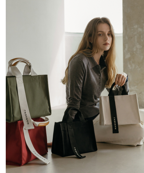 MARHEN.J(マルヘンジェイ)の「RICO COMFORT (リココンフォート) キャンバス 3WAY トートバッグ(トートバッグ・レディース・モスグリーン/サンドベージュ/ピンク/レッド・FREE)」の7枚目の写真