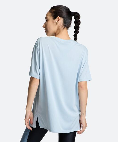 UNDER ARMOUR(アンダーアーマー)の「UAテック オーバーサイズド グラフィック ショートスリーブ Tシャツ(トレーニング/レディース)(Tシャツ/カットソー・レディース・グレー系その他・M/XL/L/S)」の2枚目の写真