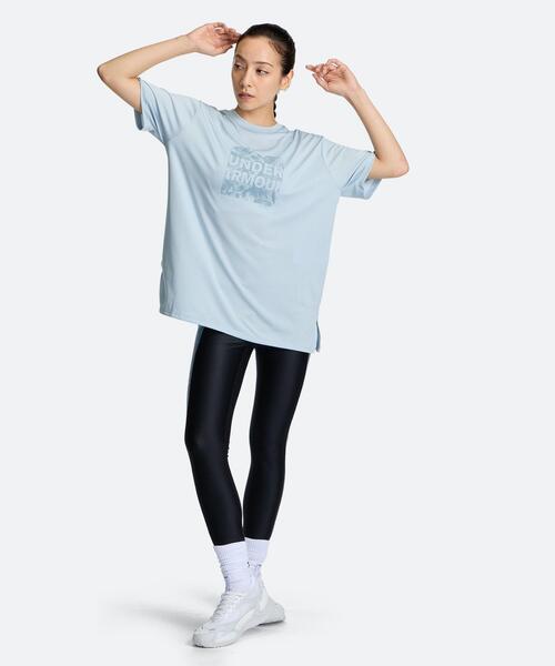 UNDER ARMOUR(アンダーアーマー)の「UAテック オーバーサイズド グラフィック ショートスリーブ Tシャツ(トレーニング/レディース)(Tシャツ/カットソー・レディース・グレー系その他・M/XL/L/S)」の3枚目の写真