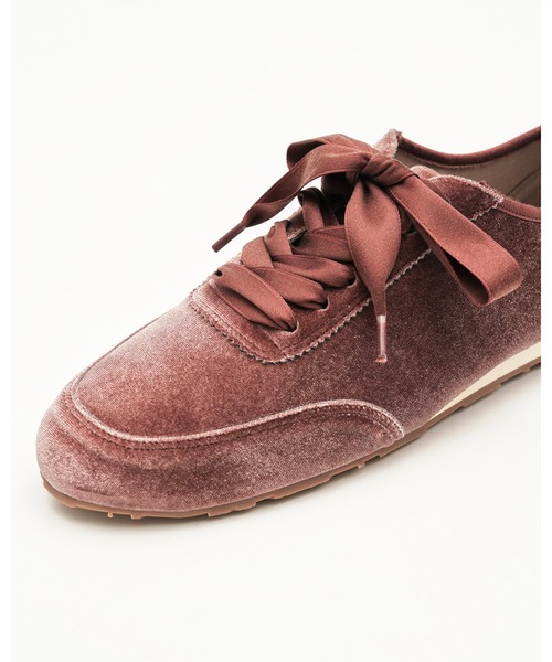 Emma Francis（エマフランシス）の「ベルベット スニーカー（スニーカー・レディース・ピンク/ブラック・23.5cm/23.0cm/25.0cm/22.5cm/24.5cm/24.0cm）」の7枚目の写真