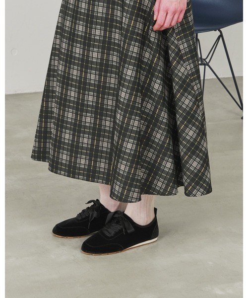 Emma Francis（エマフランシス）の「ベルベット スニーカー（スニーカー・レディース・ピンク/ブラック・23.5cm/23.0cm/25.0cm/22.5cm/24.5cm/24.0cm）」の13枚目の写真