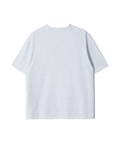 ADHOC(アドホック)の「男性アーチ型レタリングアートワークTシャツ (LT-GREY) (HC6ST44)(Tシャツ/カットソー・メンズ・その他・100/105)」の2枚目の写真