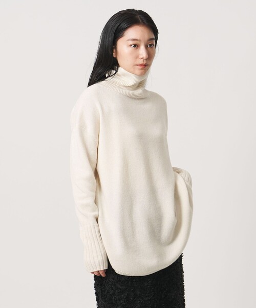 MARW UNITED ARROWS(マルゥ ユナイテッドアローズ)の「<MARW UNITED ARROWS>ルーズ タートルネック ニット(ニット/セーター・レディース・グレー/ダークブラウン/オフホワイト/ブラック・FREE)」の7枚目の写真