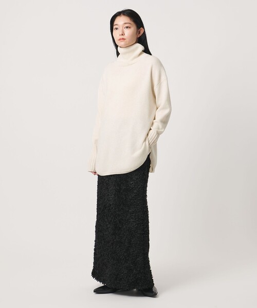 MARW UNITED ARROWS(マルゥ ユナイテッドアローズ)の「<MARW UNITED ARROWS>ルーズ タートルネック ニット(ニット/セーター・レディース・グレー/ダークブラウン/オフホワイト/ブラック・FREE)」の8枚目の写真