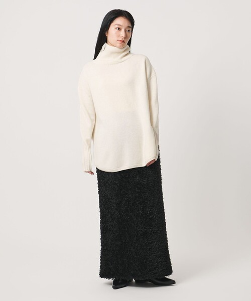 MARW UNITED ARROWS(マルゥ ユナイテッドアローズ)の「<MARW UNITED ARROWS>ルーズ タートルネック ニット(ニット/セーター・レディース・グレー/ダークブラウン/オフホワイト/ブラック・FREE)」の9枚目の写真