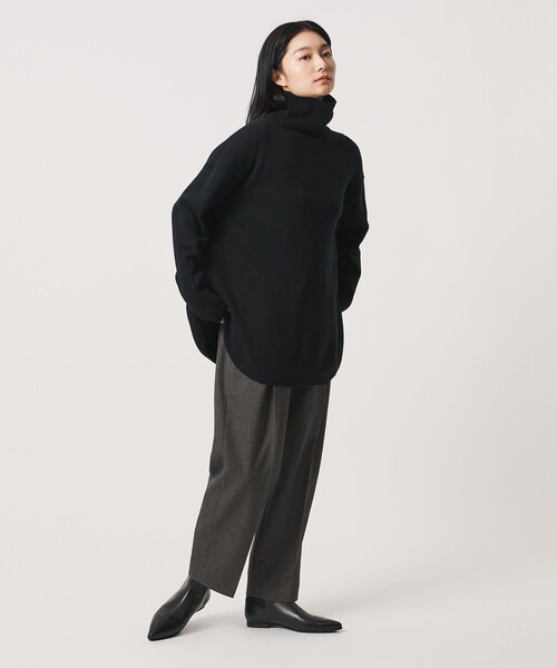 MARW UNITED ARROWS(マルゥ ユナイテッドアローズ)の「<MARW UNITED ARROWS>ルーズ タートルネック ニット(ニット/セーター・レディース・グレー/ダークブラウン/オフホワイト/ブラック・FREE)」の12枚目の写真