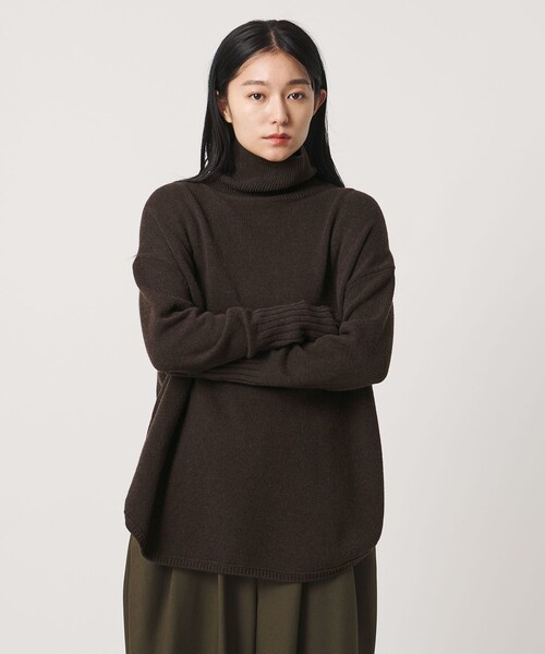 MARW UNITED ARROWS(マルゥ ユナイテッドアローズ)の「<MARW UNITED ARROWS>ルーズ タートルネック ニット(ニット/セーター・レディース・グレー/ダークブラウン/オフホワイト/ブラック・FREE)」の14枚目の写真