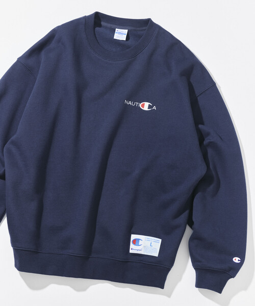 NAUTICA(ノーティカ)の「NAUTICA/ノーティカ Champion × NAUTICA embroidered sweatshirt(スウェット・メンズ・ネイビー/グレー/ブラック・X-LARGE/MEDIUM/XX-LARGE/LARGE)」の13枚目の写真