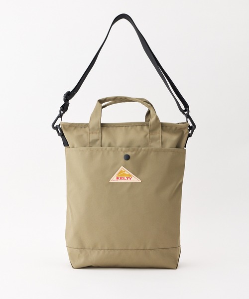 KELTY(ケルティ)の「2WAY/A4対応【KELTY】ES SHOULDER ZIP TOTE(トートバッグ・レディース・タン/ブラウン系/ベージュ/セージグリーン/ブラック・ONE SIZE)」の4枚目の写真