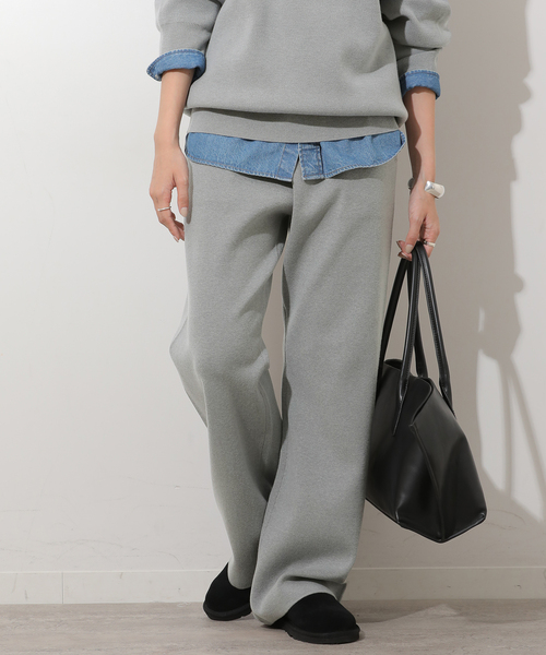 JOURNAL STANDARD relume(ジャーナルスタンダード レリューム)の「【MULTI FUNC+】ニットパンツ(その他パンツ・レディース・ライトグレー/ネイビー/アイボリー・FREE)」の7枚目の写真
