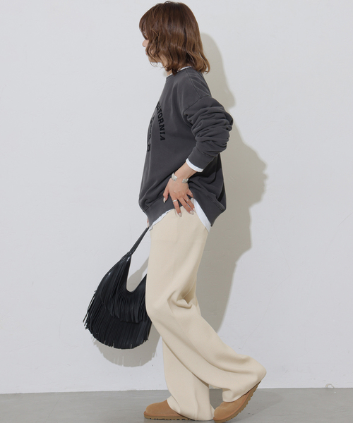 JOURNAL STANDARD relume(ジャーナルスタンダード レリューム)の「【MULTI FUNC+】ニットパンツ(その他パンツ・レディース・ライトグレー/ネイビー/アイボリー・FREE)」の13枚目の写真