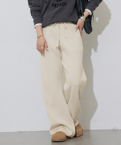 JOURNAL STANDARD relume(ジャーナルスタンダード レリューム)の「【MULTI FUNC+】ニットパンツ(その他パンツ・レディース・ライトグレー/ネイビー/アイボリー・FREE)」の16枚目の写真