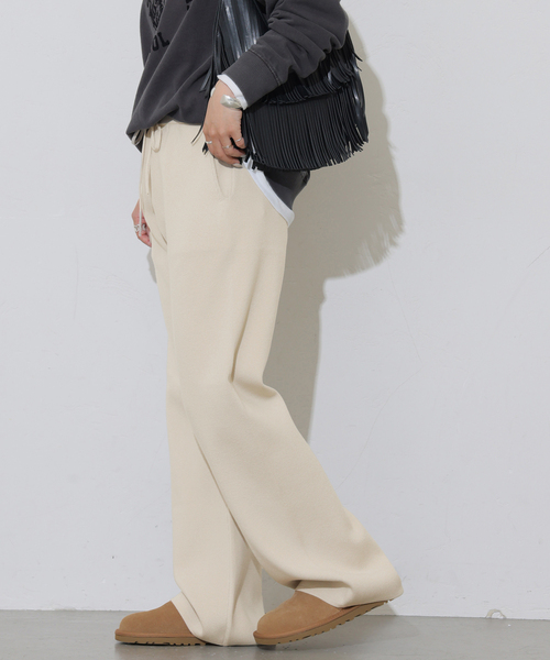 JOURNAL STANDARD relume(ジャーナルスタンダード レリューム)の「【MULTI FUNC+】ニットパンツ(その他パンツ・レディース・ライトグレー/ネイビー/アイボリー・FREE)」の17枚目の写真