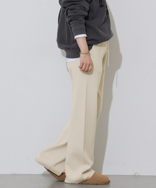 JOURNAL STANDARD relume(ジャーナルスタンダード レリューム)の「【MULTI FUNC+】ニットパンツ(その他パンツ・レディース・ライトグレー/ネイビー/アイボリー・FREE)」の18枚目の写真