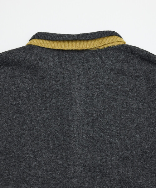 FREAK'S STORE(フリークスストア)の「Firsthand/ファーストハンド フェイクレイヤード ニットジャケット【限定展開】(カーディガン/ボレロ・メンズ・サックスブルー/チャコールグレー/ブラック・LARGE/MEDIUM)」の10枚目の写真