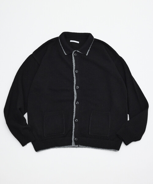 FREAK'S STORE(フリークスストア)の「Firsthand/ファーストハンド フェイクレイヤード ニットジャケット【限定展開】(カーディガン/ボレロ・メンズ・サックスブルー/チャコールグレー/ブラック・LARGE/MEDIUM)」の13枚目の写真