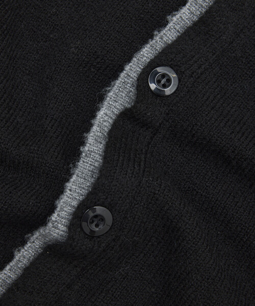 FREAK'S STORE(フリークスストア)の「Firsthand/ファーストハンド フェイクレイヤード ニットジャケット【限定展開】(カーディガン/ボレロ・メンズ・サックスブルー/チャコールグレー/ブラック・LARGE/MEDIUM)」の14枚目の写真